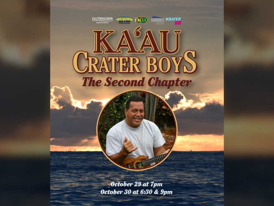 The Kaʻau Crater Boys: The Second Chapter will feature musician Troy Fernandez performing at Blue Note Hawaii in Waikīkī on Oct. 29 and Oct 30.