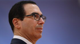 Treasury Secretary Steven Mnuchin attending the second day of the G20 economic summit on July 8, 2017 in Hamburg, Germany. (Sean Gallup/Getty Images)