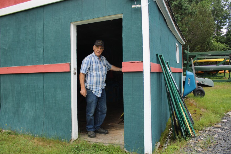 Norm L'Italien at his gear shed on Sunday, June 28th, 2026. L'Italien says his approach to