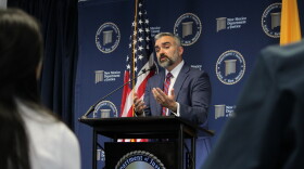 New Mexico Attorney General Raúl Torrez discusses a judgment in the state's Facebook case during a news conference in Albuquerque, N.M., on Wednesday, Oct. 21, 2026. (AP Photo/Susan Montoya Bryan)