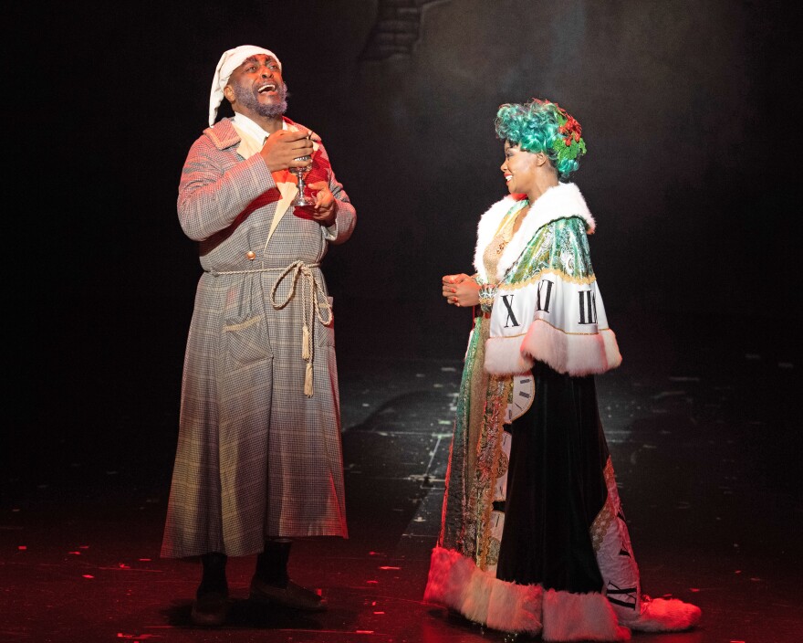 Marc Pouhé and Chanel Haynes in 'A Christmas Carol'