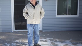 Seth Phillips poses for a portrait at his home in Kalkaska on Wednesday, Feb. 12. Phillips vehemently opposed Kalkaska County rescinding its point-of-sale septic inspection program.