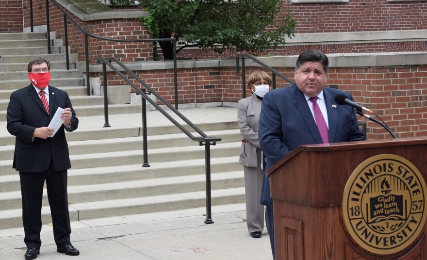 Illinois Gov. JB Pritzker said Wednesday college students should quarantine on campus if they test positive for the coronavirus, or they must be isolated.