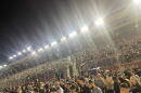 Fans gather at the Charlotte Motor Speedway for the Kyle Busch Celebration of Life