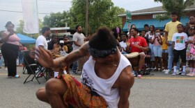 Dancing on the street outside House of Africa in Plaza Midwood is a common sight during the Juneteenth Festival of the Carolinas.