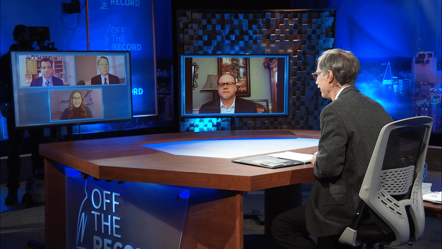 Sen. Jim Runestad appearing on Off the Record with Tim Skubick