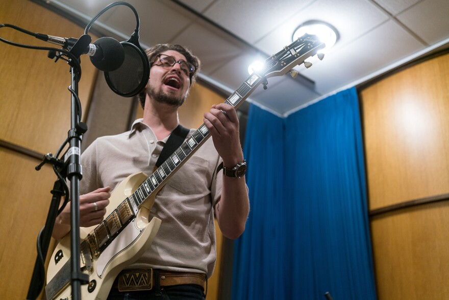 Honey Honey guitarist Ben Jaffe live on MTPR, July 17, 2018.