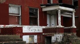 A vacant building at 4030 Evans Ave. owned by the city's Land Reutilization Authority. Prop NS would allow the city to issue up to $40 million in bonds to help stabilize such buildings.