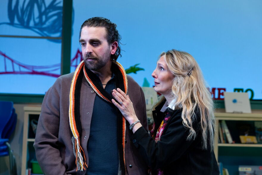 L to R: Benjamin Grills (Eli), Deb Martin (Suzanne)