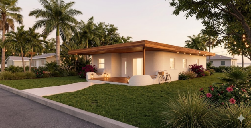 Rendering of front of a home 