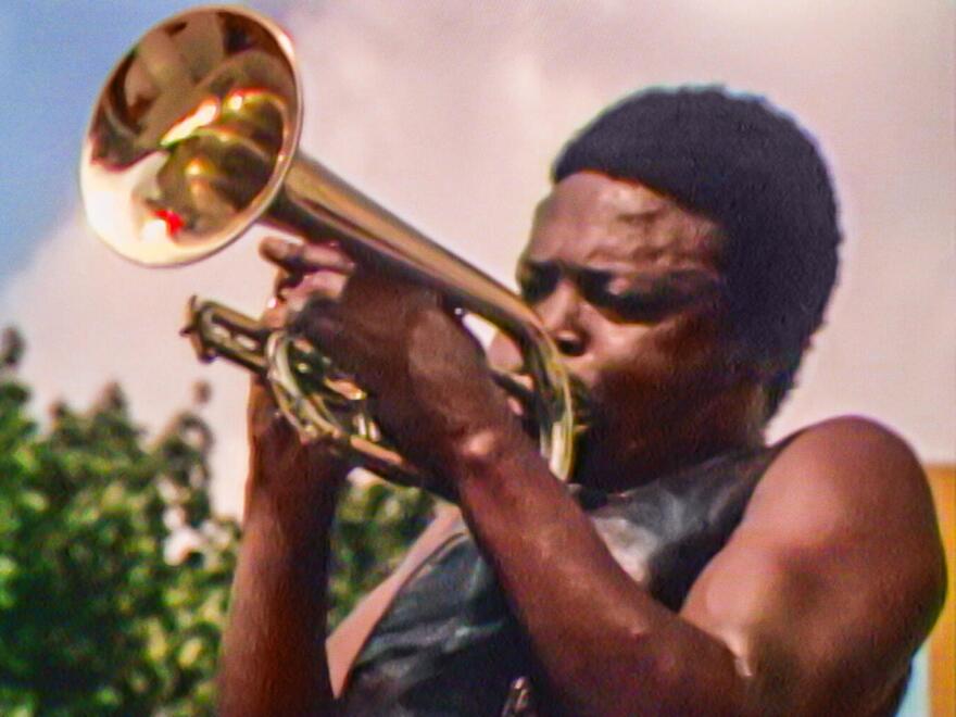 South African musician Hugh Masekela joined African American performers in the 3rd edition of the Harlem Cultural Festival's celebration of Black creativity and international solidarity.