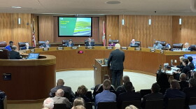 Representatives from Waste Management present to the Broward County Commission to advocate for the expansion of the Monarch Hill Landfill