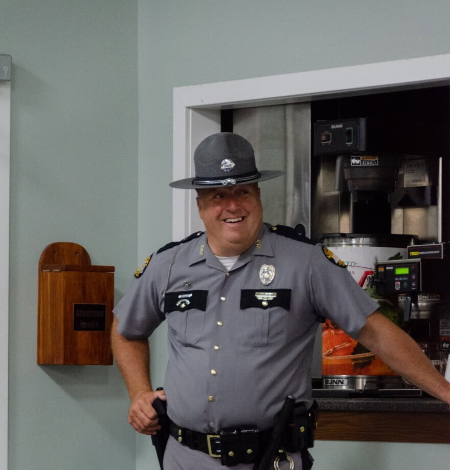 Trooper Jonathan Biven retired from Kentucky State Police on Sept. 30, 2024 as an investigation was launched into the misappropriation of funds belonging to Trooper Island.