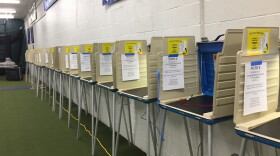 A polling site in Hudson, ready for voters