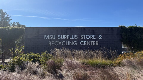 The MSU Surplus Store & Recycling Center located off of Farm Lane on campus