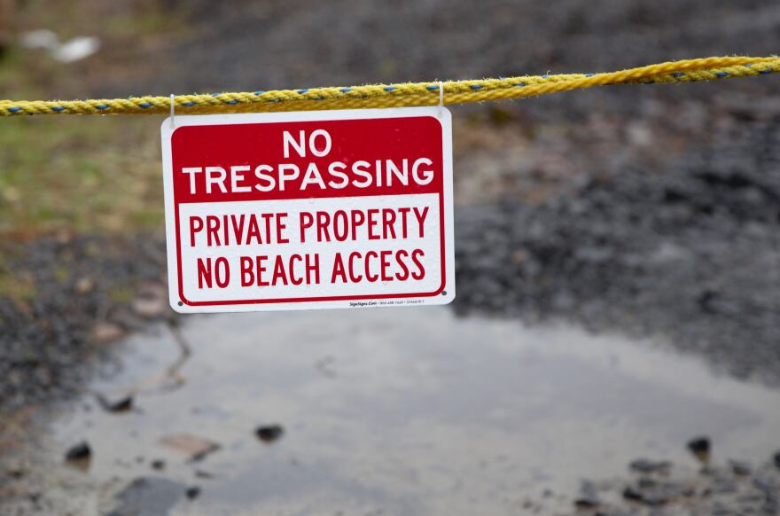 Rockaway Beach resident Dale Wacker, said the rip-rap debate has changed the community he remembers. "No Trespassing" and "No Parking" signs abound. Wacker said he left the city to get away from that kind of mindset.