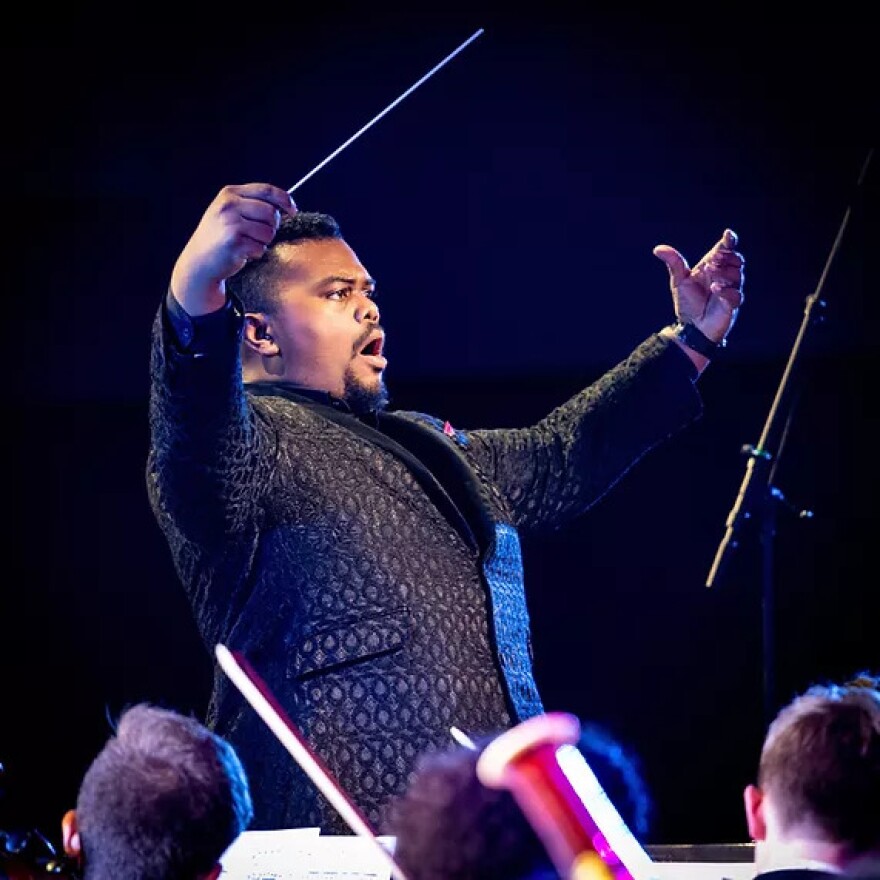 Anthony Parnther conducting.