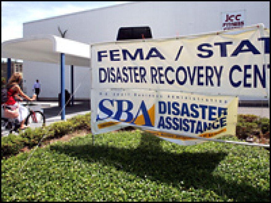 A temporary FEMA Disaster Recovery Center in New Orleans, La., Thursday. A Senate inquiry concluded that FEMA should be abolished.