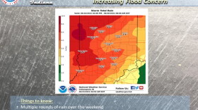 Multiple rounds of rain are expected to start as early as late Thursday.