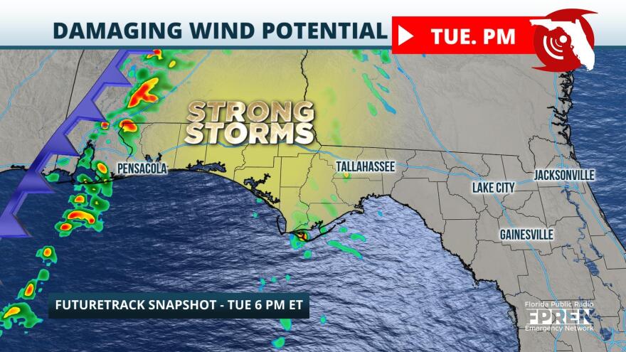 Strong storms possible in Panhandle