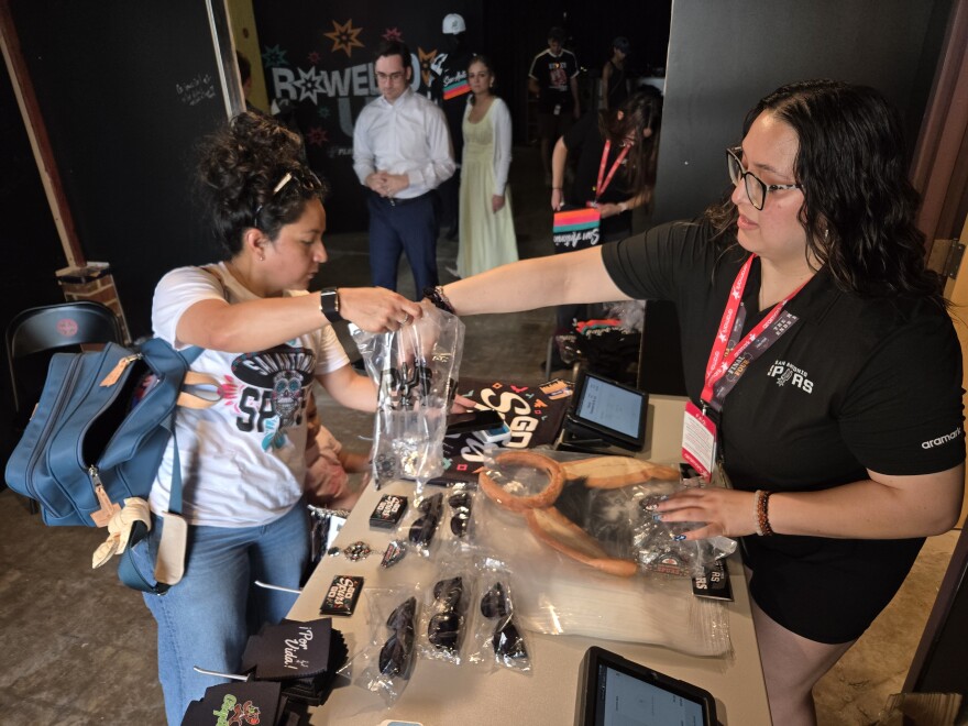 Spurs fans are beginning to snatch up more merch as the NBA playoffs arrive