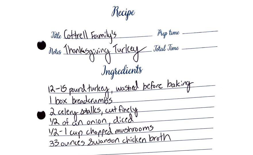 Northwest farm family recipes for your Thanksgiving table: The Cottrell Family's Thanksgiving Turkey