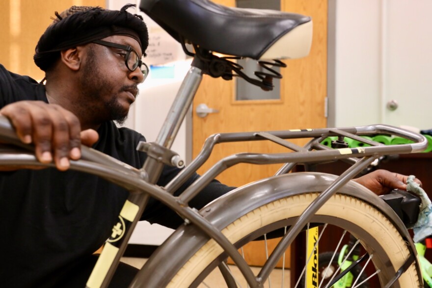 Terry Williams of the Resilience Center in Norfolk said the effort to restore used bikes can grow into something more for the community.