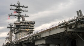 USS Eisenhower departs Norfolk, Oct. 14, 2023. Department of Defense