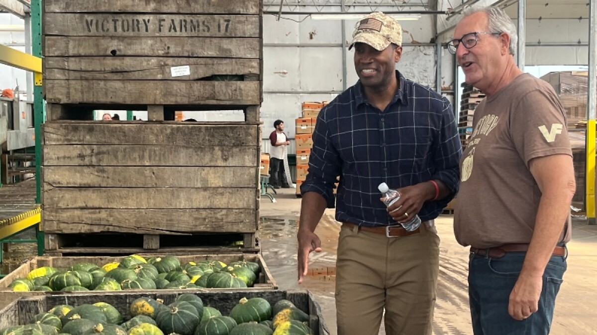 John James stumps in West Michigan, talks agriculture issues with local farmers