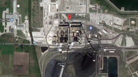 An aerial view of the R.M. Schahfer Generating Station in Jasper County which is set to close by 2023.