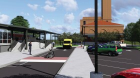 Rendering of the redeveloped Waterbury Train Station.