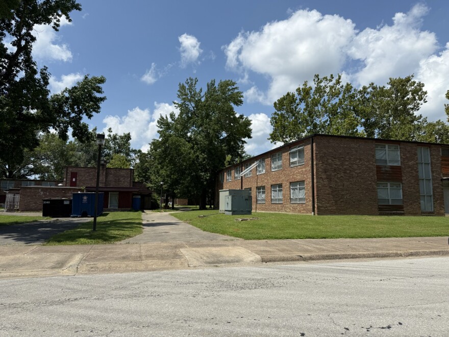 Fulkerson Hall (left) and Thalman Hall (right) are among six former residence halls scheduled for demolition as part of Phase 1 of Southern Illinois University Carbondale’s effort to clear space for a proposed new student housing development. An excavator will knock down a portion of Fulkerson Hall during the Aug. 6 Demolition Day event.
