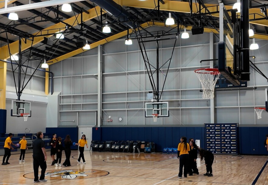 Eugenio María de Hostos Charter School's new middle and high school campus includes a Section V-approved gymnasium.