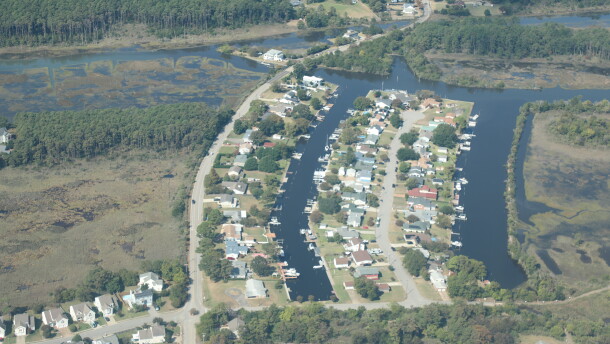 Homes in the Grandview neighborhood of Hampton as seen during a Southwings flight on Sept. 30, 2026.