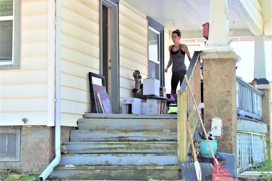 Sheena Mooney moving after being evicted from her Topeka rental home.