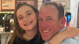 Dom Belza and his daughter Rylee Rose are pictured in a photo shared on the California State Assembly candidate's Facebook page.