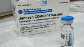 FILE - In this Thursday, April 8, 2021 file photo, the Johnson & Johnson COVID-19 vaccine sits on a table at a pop up vaccinations site the Albanian Islamic Cultural Center, in the Staten Island borough of New York. The U.S. is recommending a “pause” in administration of the single-dose Johnson & Johnson COVID-19 vaccine to investigate reports of potentially dangerous blood clots. (AP Photo/Mary Altaffer, File)