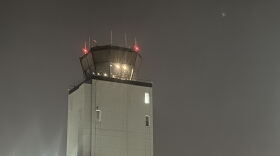 The Air Traffic Control tower at Fairbanks International Airport on Oct. 25, 2026.
