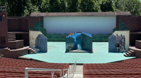 Theatre West Virginia prepares the Cliffside Amphitheatre for summer 2021 shows.   