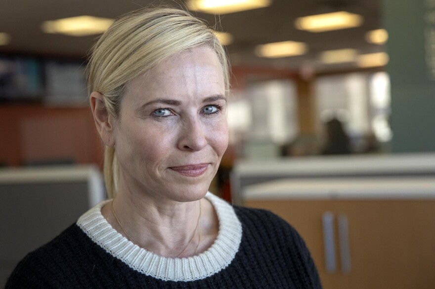 Comedian Chelsea Handler. (Robin Lubbock/WBUR)