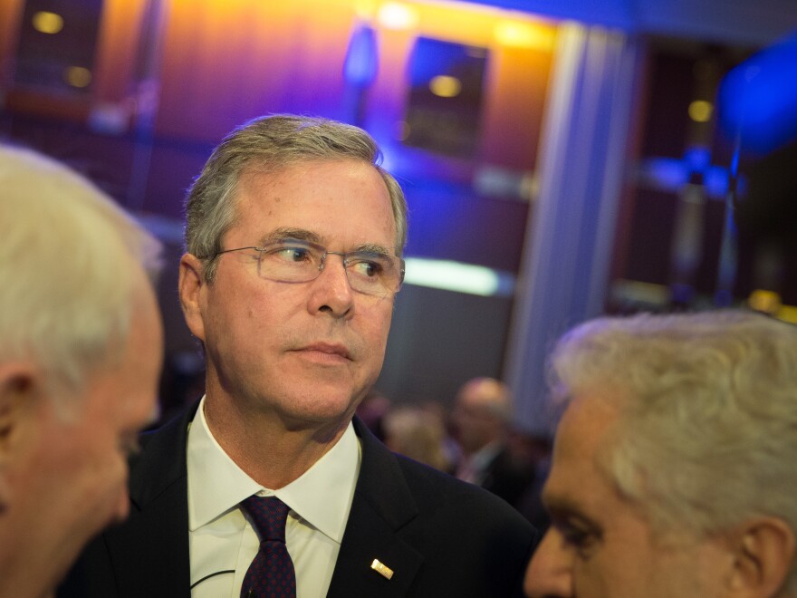 Former Florida Gov. and possible Republican presidential candidate Jeb Bush attends the CDU Economics Conference of the Economic Council in Berlin on Tuesday.