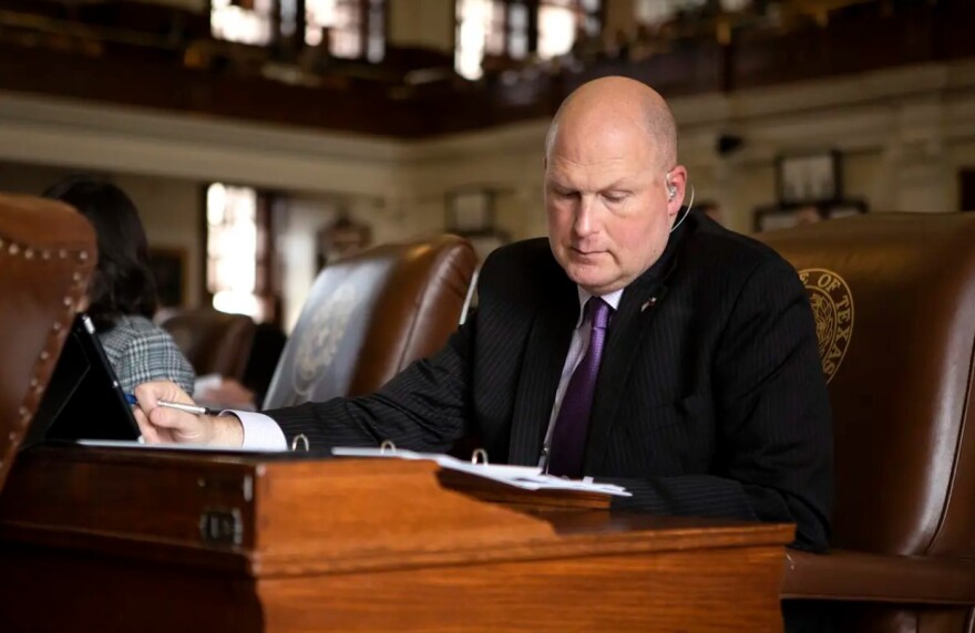 State Rep. Tony Tinderholt, R-Arlington, on the House floor on April 11, 2019.