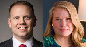 Indiana House District 88 candidates from left to right: Incumbent Republican Chris Jeter and Democrat Stephanie Jo Yocum.