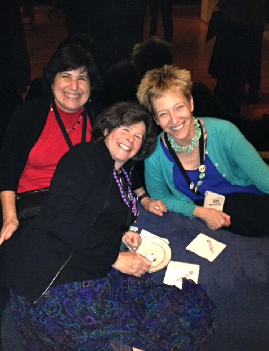 Peggy Girshman (left), Joanne Silberner and Robin Marantz Henig at a 2013 meeting of the National Association of Science Writers.