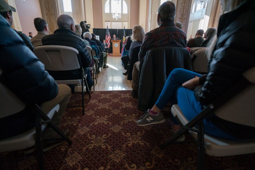 The consent decree ceremony at the Finlen Hotel attracted a number of locals and government officials. February 13, 2020. 