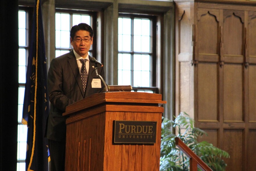 Japan Consul-General Naoki Ito gives his opening remarks at the forum.