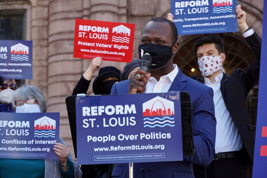 Yinka Faleti, the former executive director of Forward Through Ferguson, said Tuesday he supports the measure. “We can be a city that has a legislative body that the people pick, rather than essentially the other way around. We can be a city where ethics isn't just a nice word. It is the way of doing business,” he said.