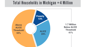 A pie graph