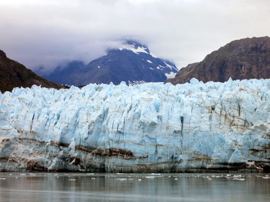 This July 30, 2014 photo shows Margerie Glacier, one of many glaciers that make up Alaska's Glacier Bay National Park. Some ships take scenic cruises through the park as part of their tours of the Inside Passage. (Kathy Matheson/AP)