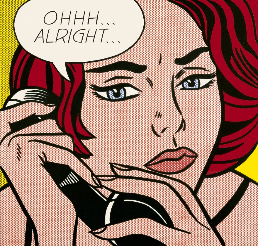 Roy Lichtenstein leaves it up to the viewers to decide what has just transpired in his 1964 painting of a tense phone call titled <em>Ohhh ... Alright ..</em>.